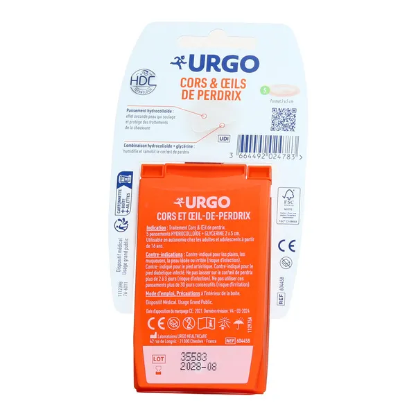 Urgo pansements Cors et Oeils de perdrix