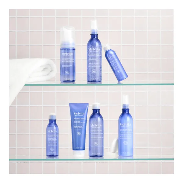 Melvita Bouquet floral Mousse nettoyante éclat bio