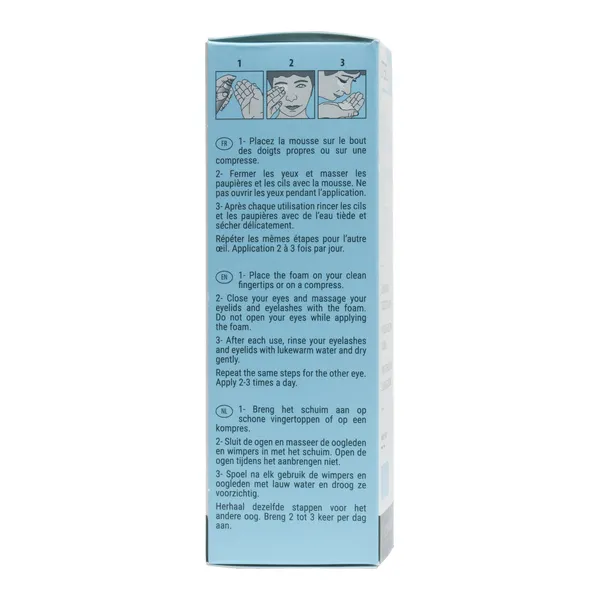 Steriblef mousse nettoyante hygiène paupières