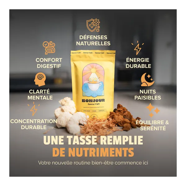 Bonjour Drink Boisson aux champignons