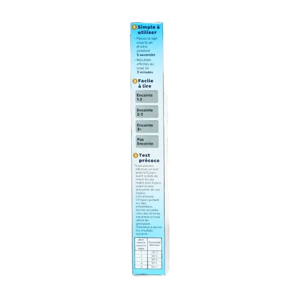 Clearblue test de grossesse avec estimation de la date de conception