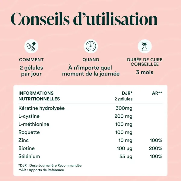 Novoma Formule cheveux gélules