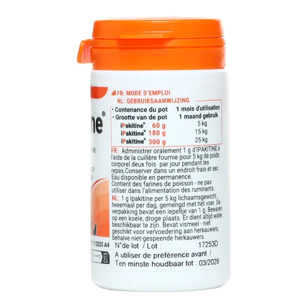 Ipakitine Poudre orale pour animaux