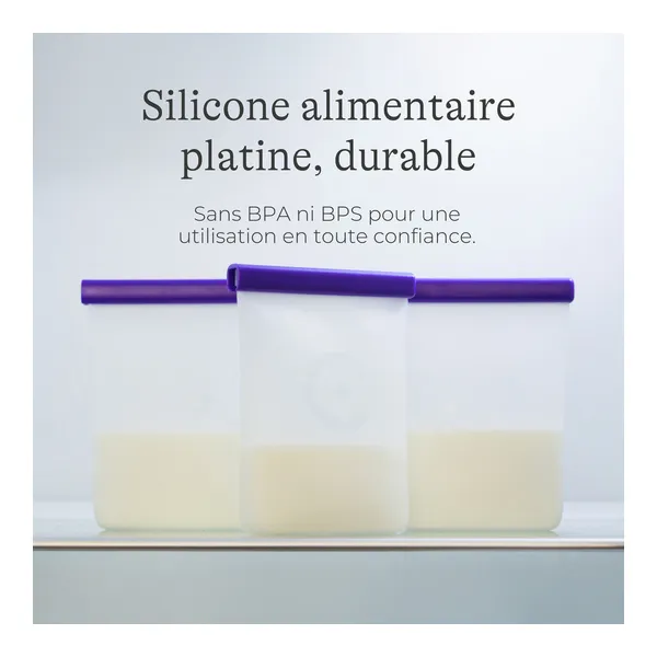 Lansinoh Sachets de conservation de lait maternel réutilisables