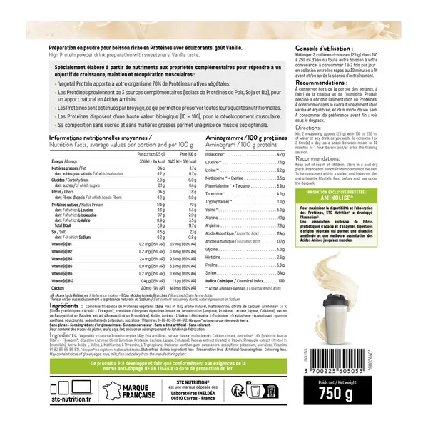 STC Nutrition Vegetal protein vanille