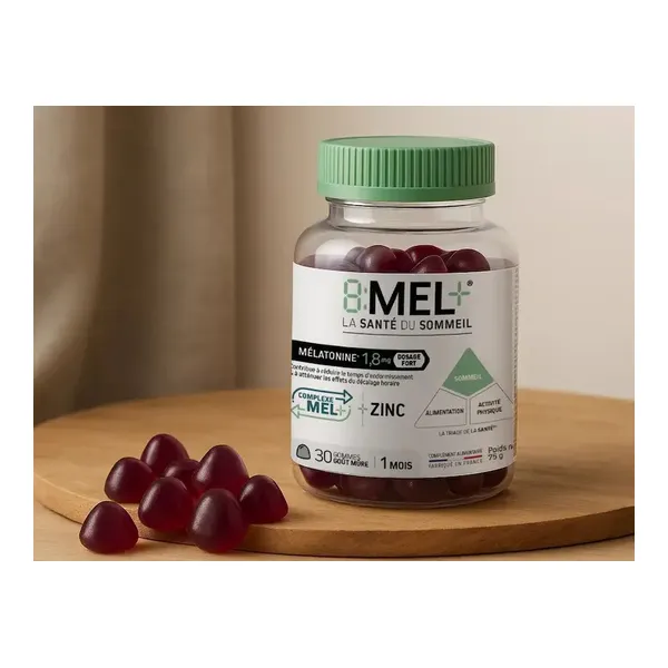 8 Mel+ Mélatonine 1,8 mg gummies