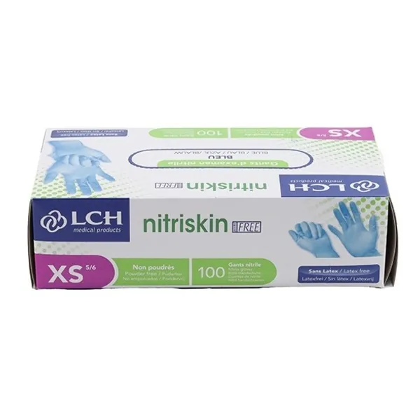Gants nitrile non poudrés non stériles