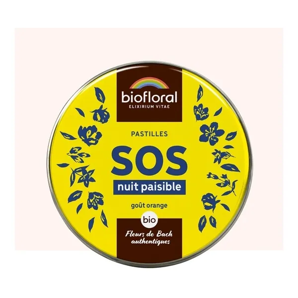 Biofloral Fleurs de Bach Pastilles SOS Nuit paisible bio