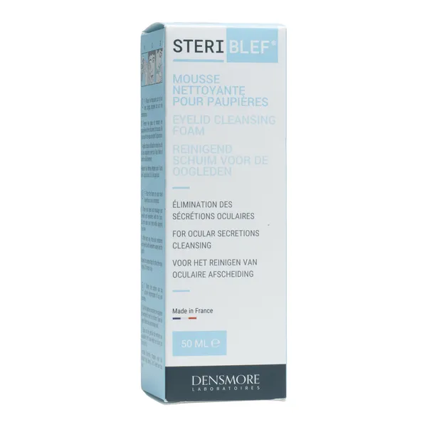 Steriblef mousse nettoyante hygiène paupières