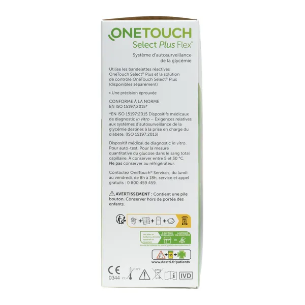 One Touch Lecteur de glycémie Select Plus Flex