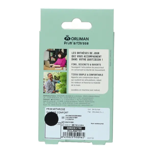 Orliman Prim Arthrose Gants de confort