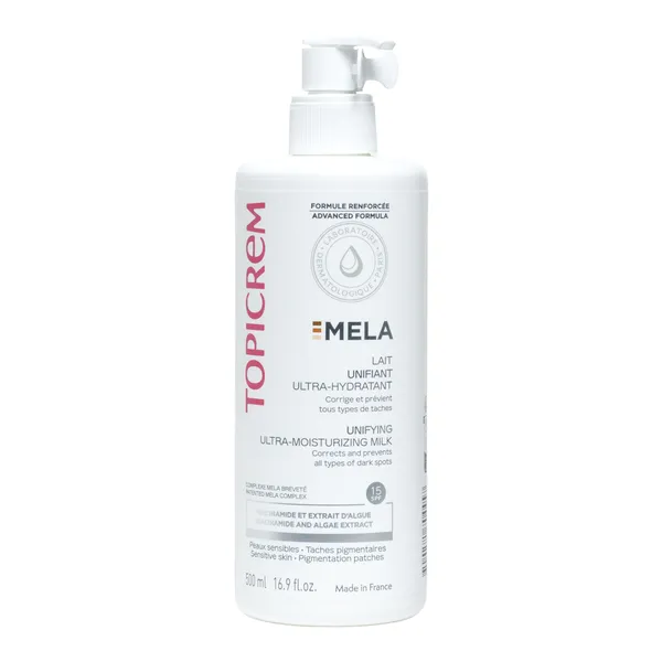 Topicrem Mela Lait unifiant ultra-hydratant SPF 15