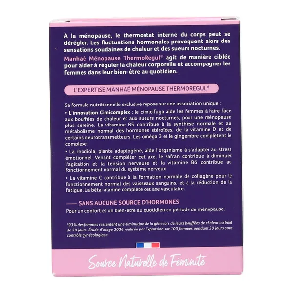 Manhaé Ménopause Thermoregul gélules