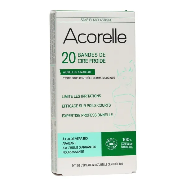 Acorelle bande cire froide Bio
