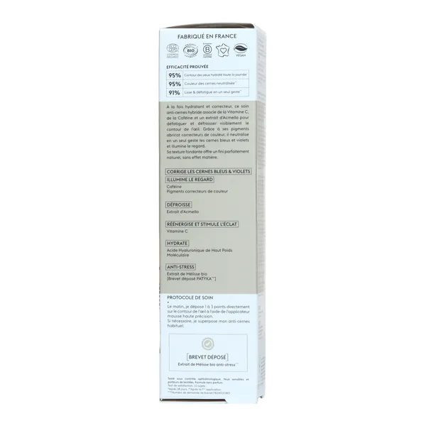 Patyka Glow Soin Yeux correcteur éclat bio