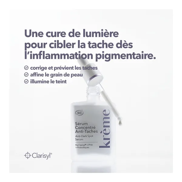 Krème sérum concentré anti taches bio