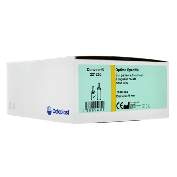 Coloplast conveen Optima Specific étuis péniens auto adhésifs
