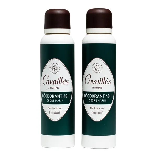Cavaillès Homme Déodorant 48h Cèdre marin spray