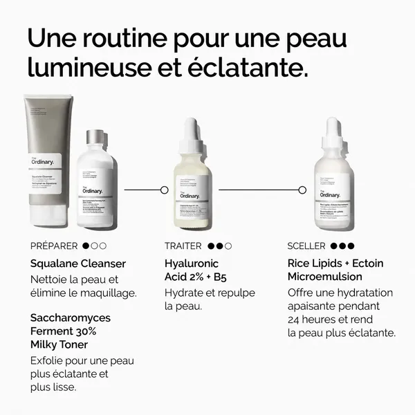The Ordinary Microémulsion de Lipides de Riz + Ectoïne