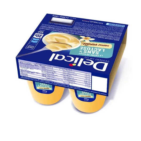 Delical Crème dessert HP HC sans lactose