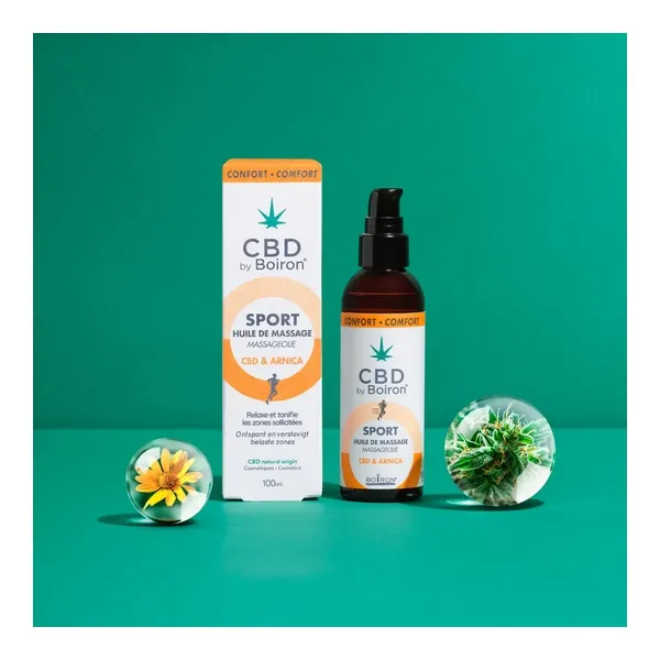 Huile de massage sport CBD by Boiron
