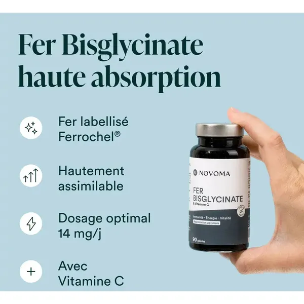 Novoma Fer bisglycinate gélules