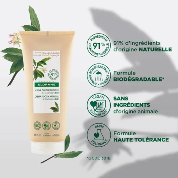 Klorane Crème de douche nutritive