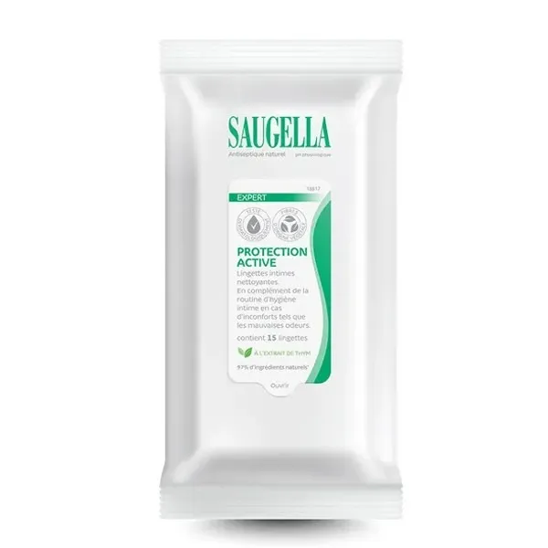 Saugella Lingettes intimes antiseptiques nettoyantes