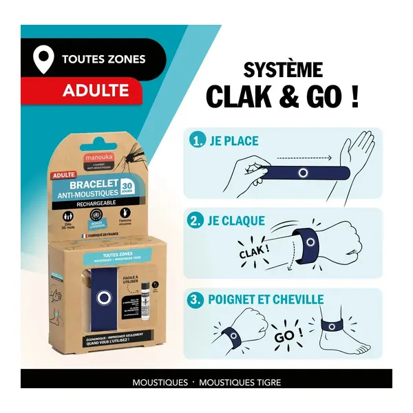 Bracelet anti moustique Manouka