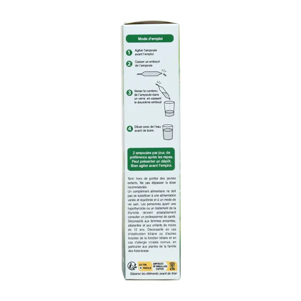 Biotechnie Radis noir Artichaut ampoules