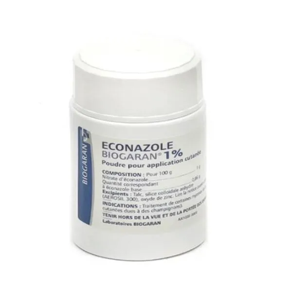 Econazole poudre mycose