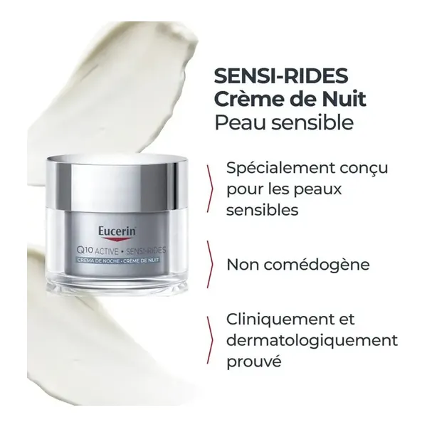 Eucerin Sensi-rides crème de nuit anti-rides