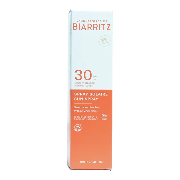 Laboratoires de Biarritz spray solaire bio SPF 30