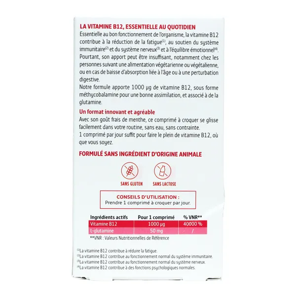 Forté Pharma Vitamine B12 comprimés à croquer