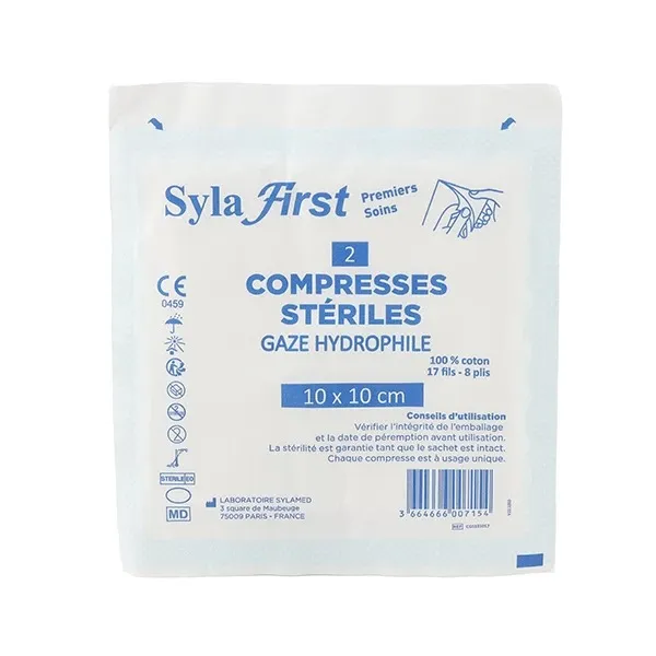 Syla First Compresses de gaze stériles