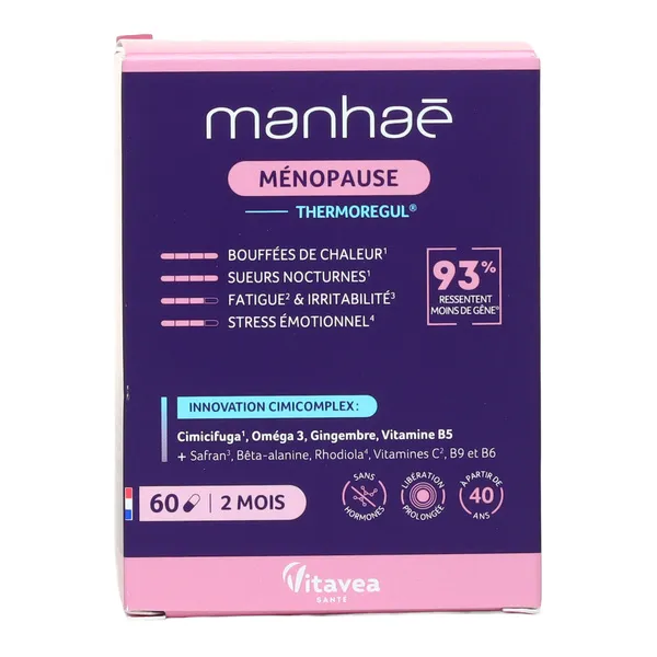Manhaé Ménopause Thermoregul gélules