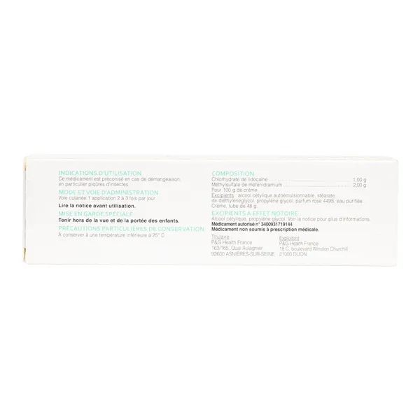 Onctose crème antihistaminique