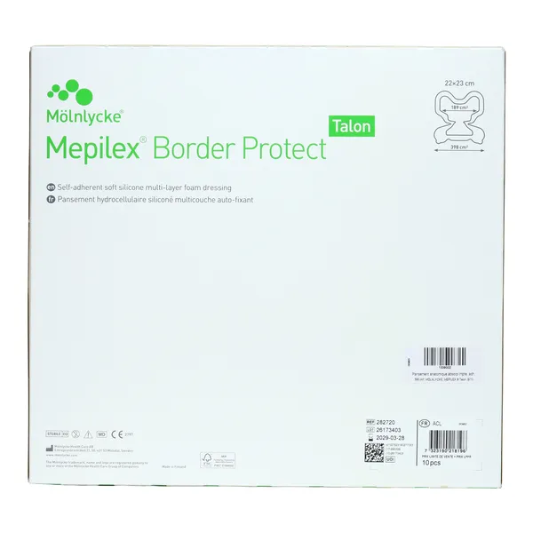 Mepilex Border Protect Talon pansement hydrocellulaire