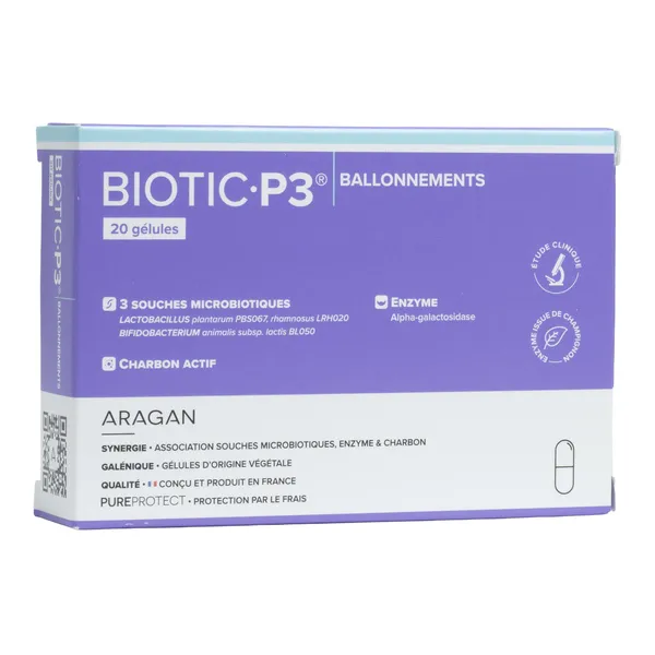 Aragan Biotic P3 Ballonnements gélules