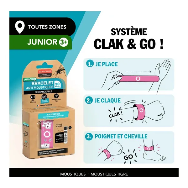 Bracelet anti moustique Manouka