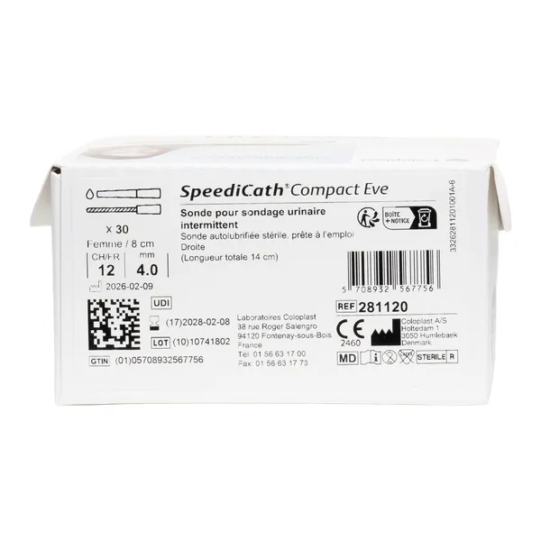 Coloplast Speedicath compact Eve sonde femme x30