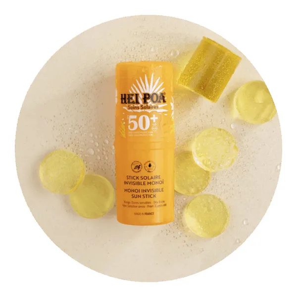 Hei Poa Stick solaire invisible Monoï SPF 50+