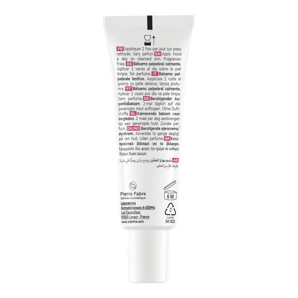 A Derma Exomega Baume palpébral calmant