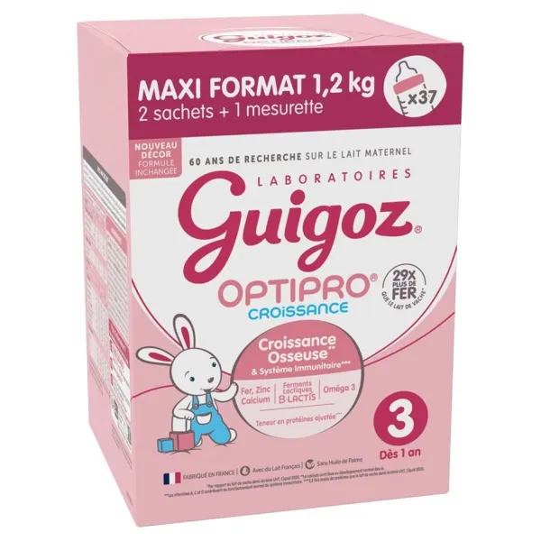 Guigoz Optipro Croissance lait 3ème âge