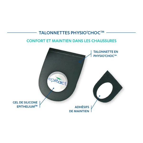 Epitact Talonnettes Physio choc pour épine calcanéenne
