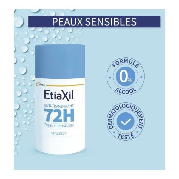 Etiaxil déodorant stick anti-transpirant 72h