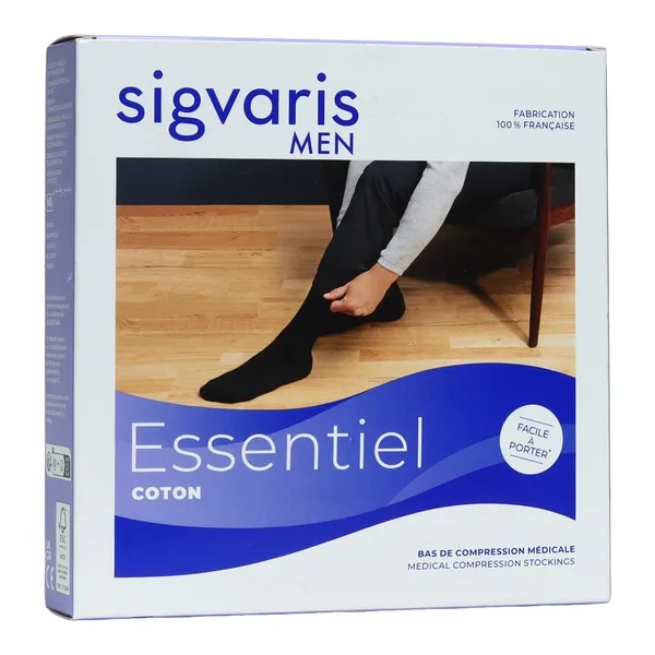 Sigvaris Essentiel Coton Bas de Contention Homme Classe 2