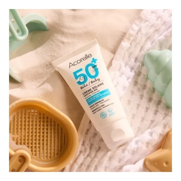 Acorelle Crème solaire bébé SPF 50+ Bio