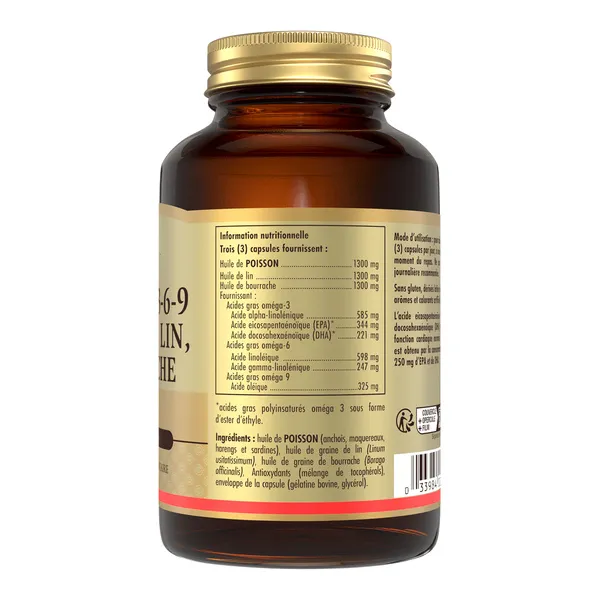 Solgar Omega 3-6-9 capsules