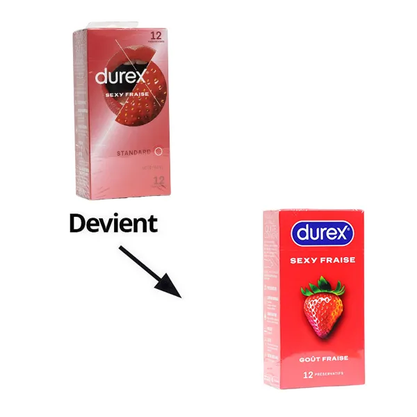 Durex Sexy Fraise préservatifs